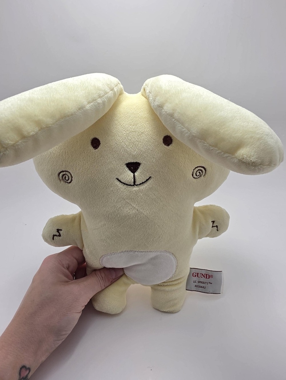 Gund "Lil' Sprouts" Yellow Bunny Plush (8 inch)